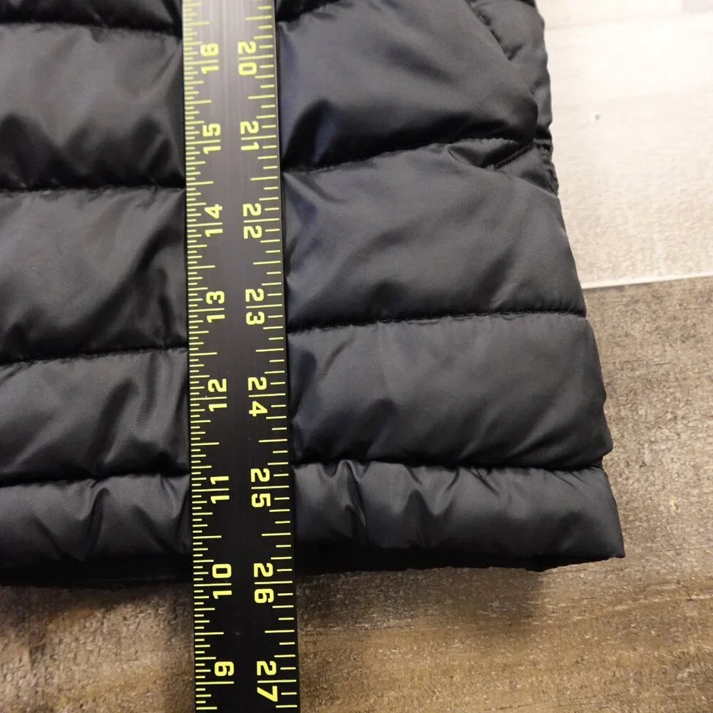 Columbia Puffer Jacket Girls XL‎ Black Hooded Quilted Winter Coat